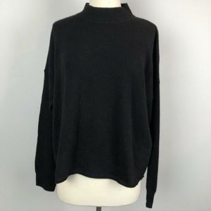 Madewell Cashmere Mockneck Sweater in Black